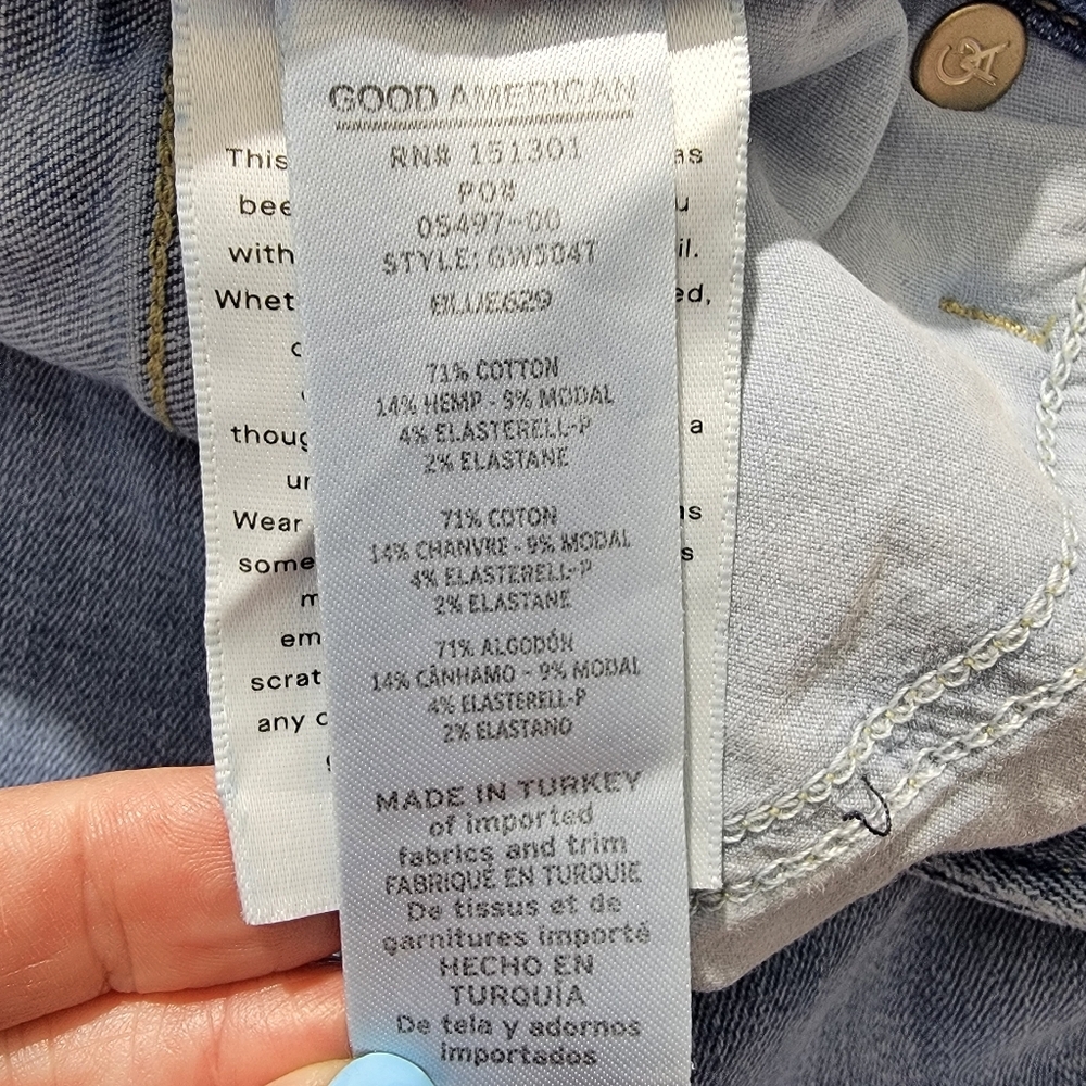 Good American Light Blue High-Rise Skinny Jeans - Picture 7 of 13